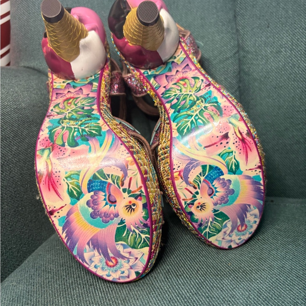 Irregular Choice Pink and Blue Ice Cream Heels - Picture 4 of 4